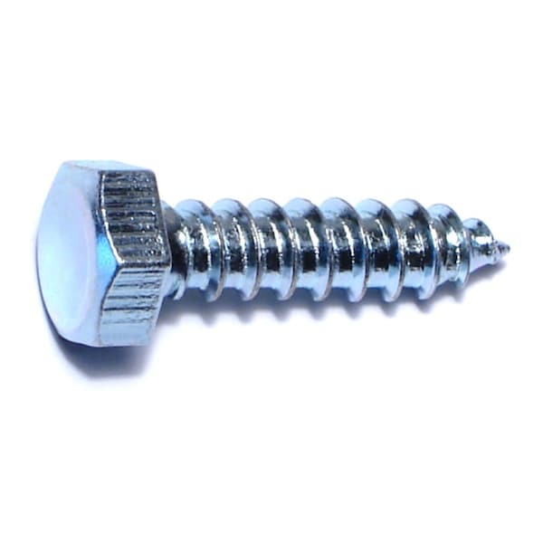 Midwest Fastener Lag Screw, 5/16 in, 1-1/4 in, Steel, Zinc Plated Hex Hex Drive, 100 PK 54354 - main
